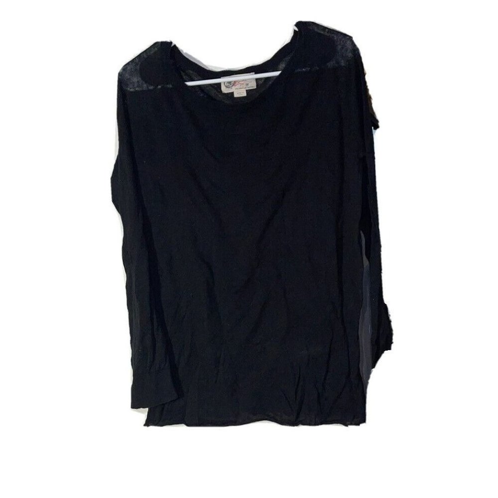 GAP Women's Long Sleeve Top in Black